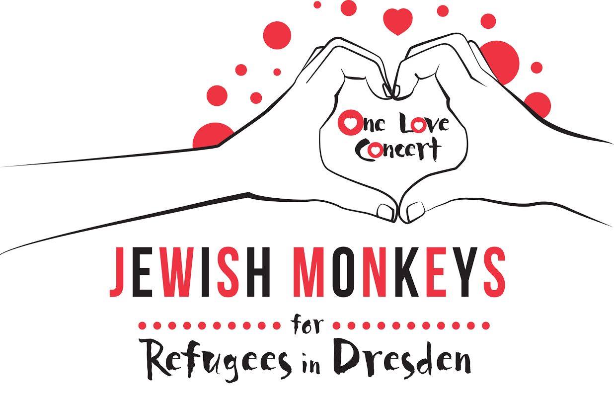 GreedyforBestMusic-KulturbrückeDresdenTelAviv-OneLove-JewishMonkeysForRefugeesInDresden